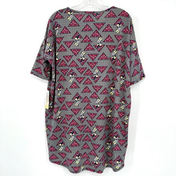 LulaRoe Disney Minnie Mouse Irma Oversize Tunic Style Short Sleeve T-Shirt SMALL - Picture 2 of 8